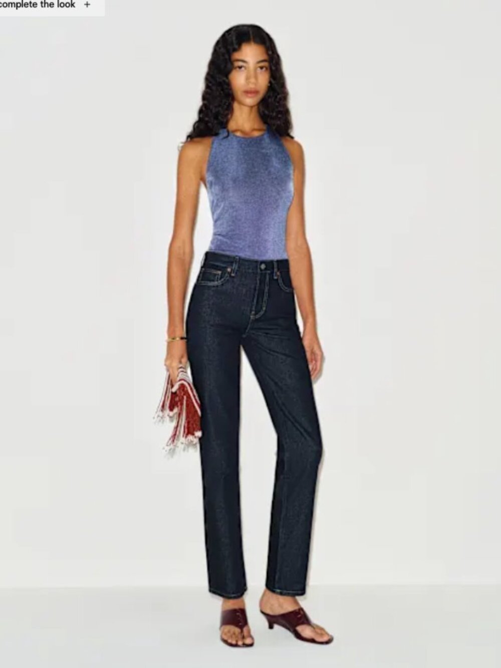 Reformation Leda Mid Rise Straight Leg Jeans